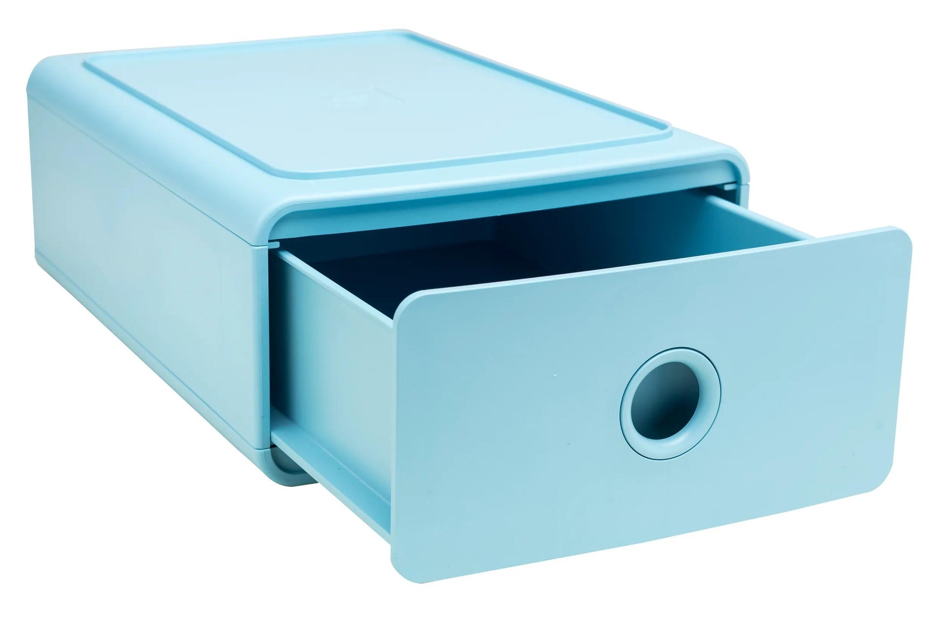 Exacompta SKANDI Schubladenelement – 1 Schublade, für A5+, blau, Polystyrol (PS), B 190 × H 107 × T 265 mm