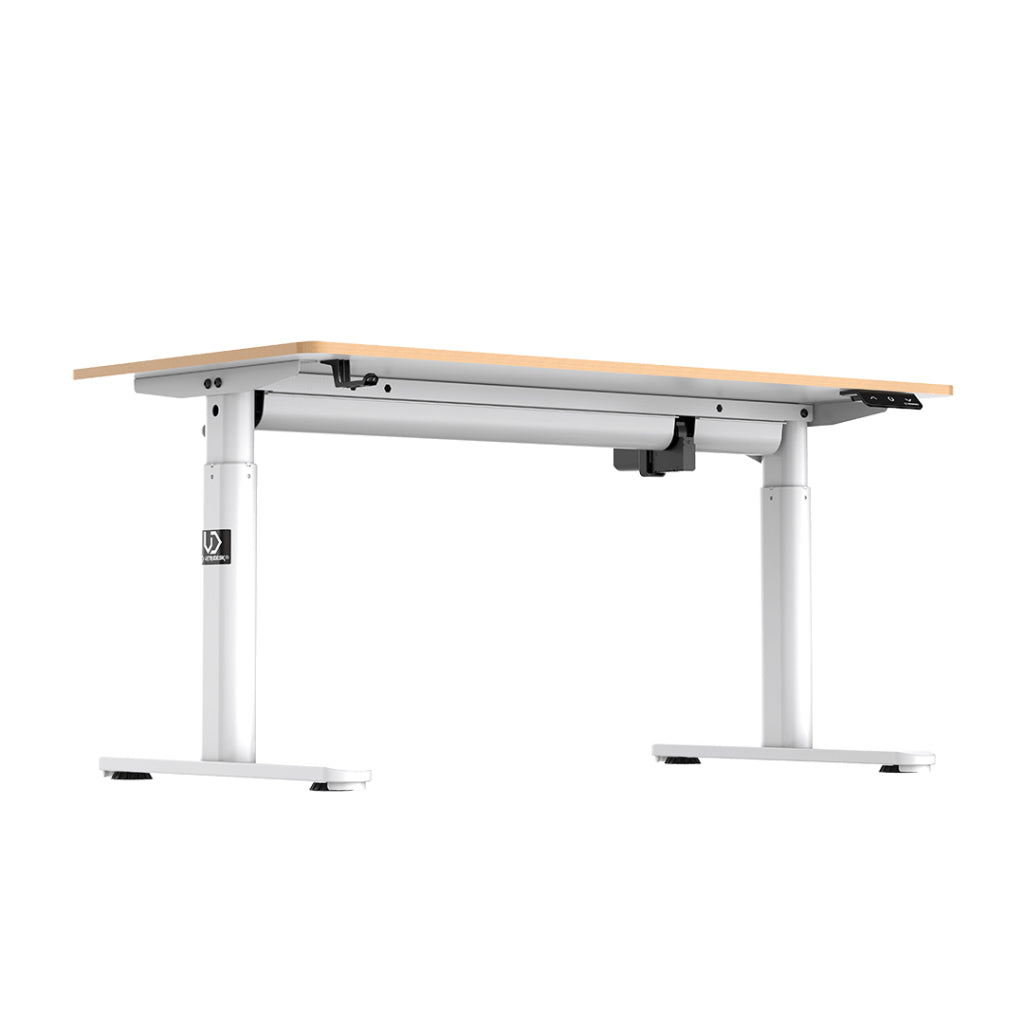 Ultradesk Pulsar Gaming-Tisch – 120 × 60 cm, höhenverstellbar, weiss, Stahl