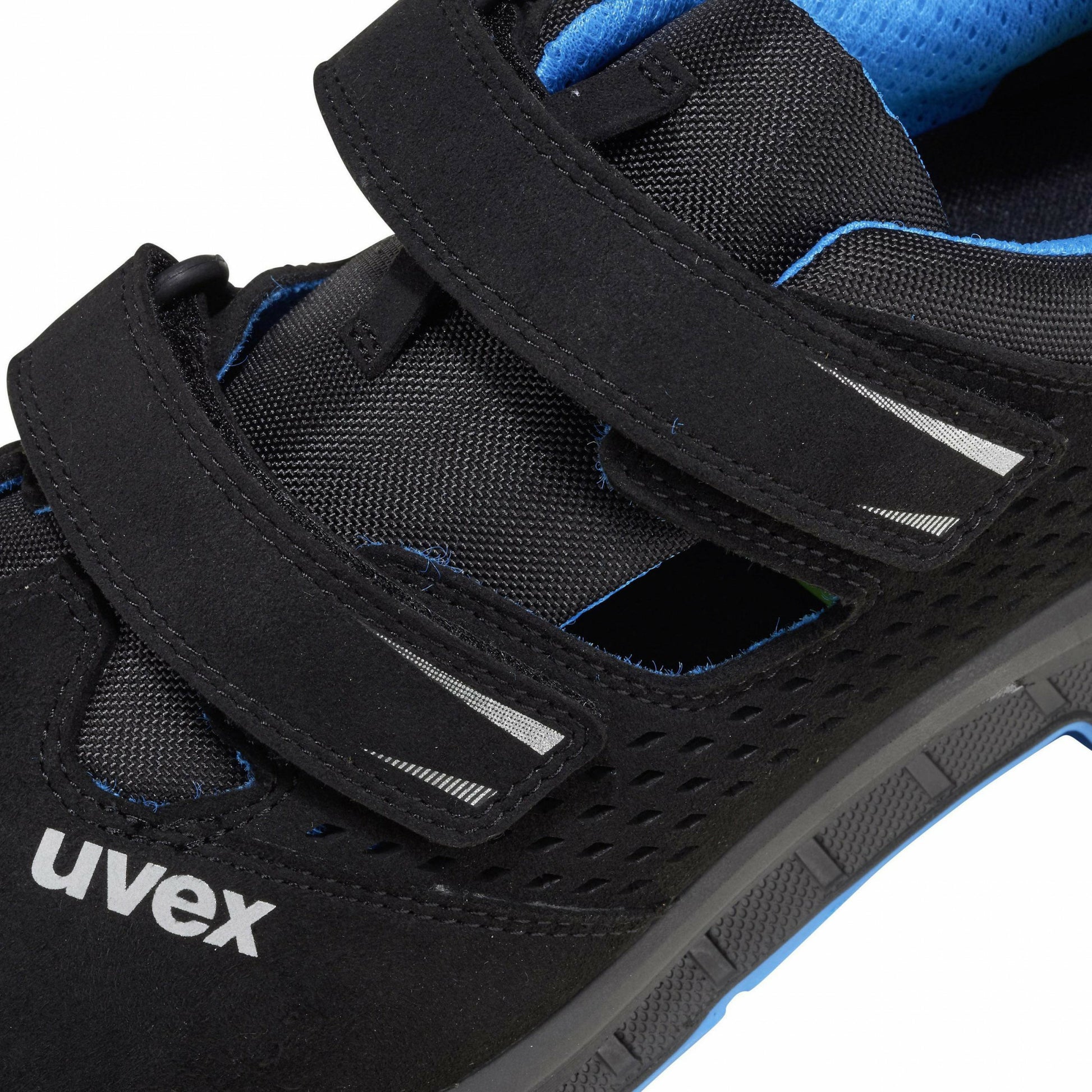 Uvex 2 trend – Sicherheitssandale S1P, Schwarz/Blau