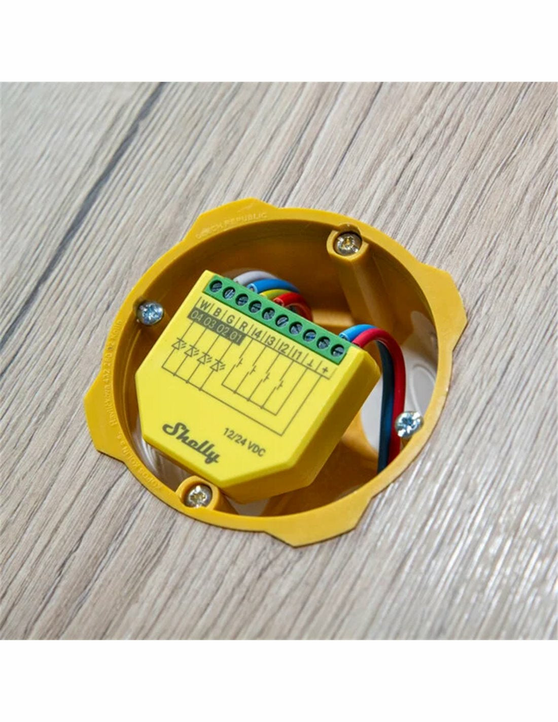 Shelly Dimmaktor Plus RGBW PM – Zubehör – Dimmaktor (RGBW), WLAN – für Amazon Alexa, Google Assistant