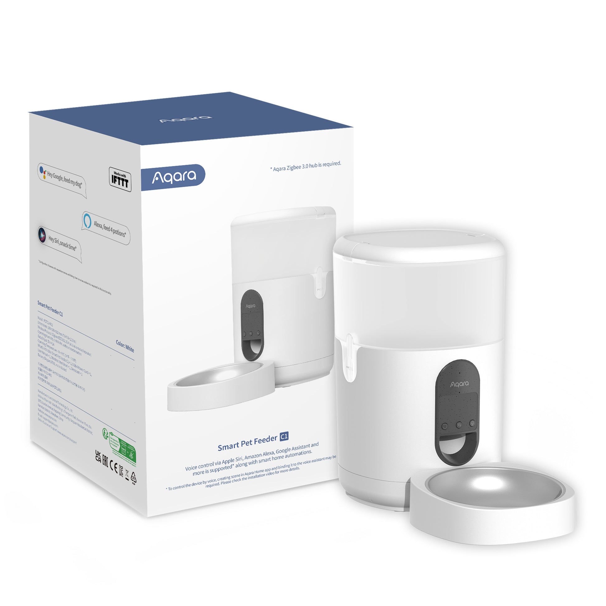 Aqara C1 – Haustierfutterautomat – 4 l, Zigbee, Akku/USB – für Aqara-Geräte