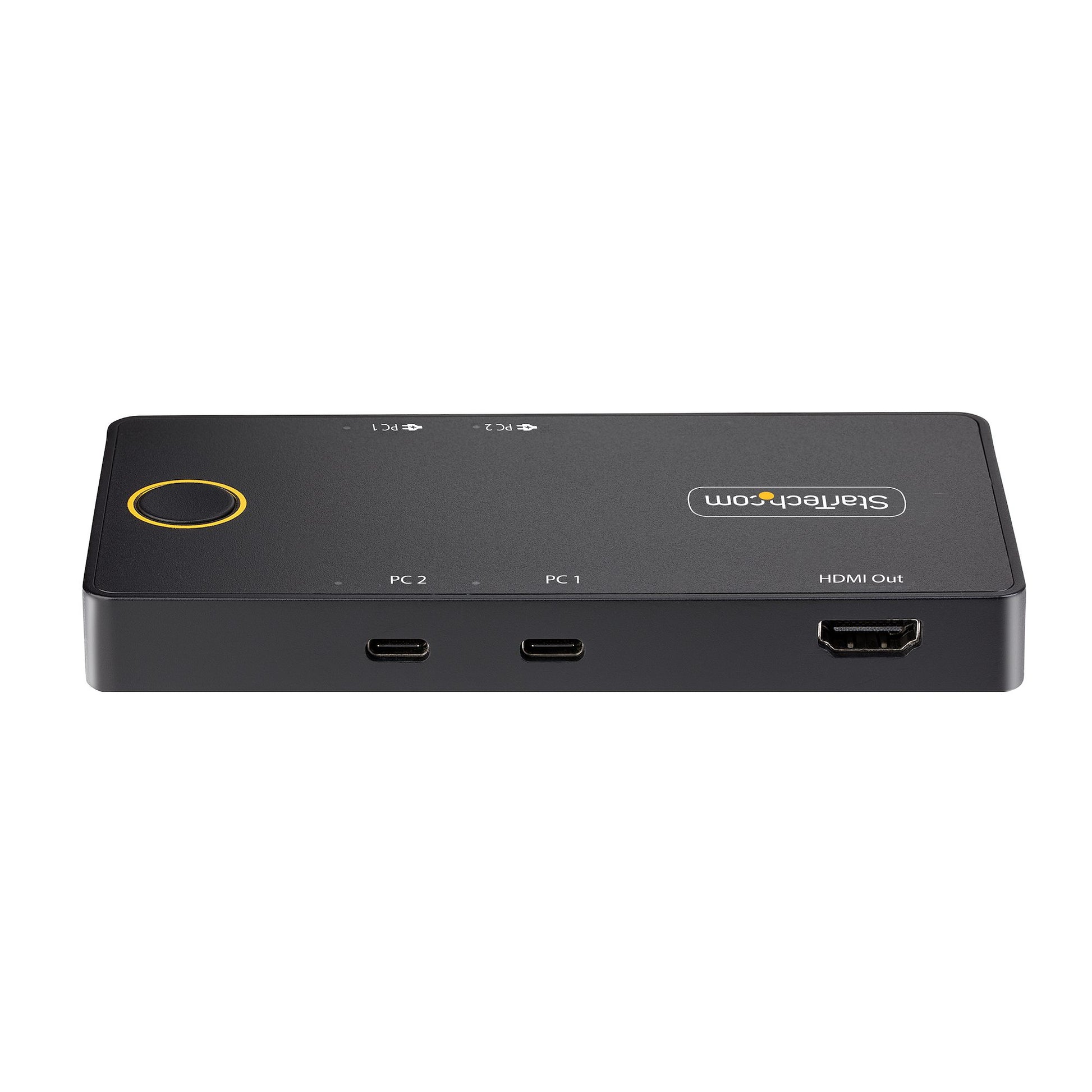 StarTech.com C2-H46-UC2-PD-KVM – 2-Port HDMI KVM-Switch – 4K/75 Hz, USB 2.0-Hub, PD 100 W, Audio 7.1