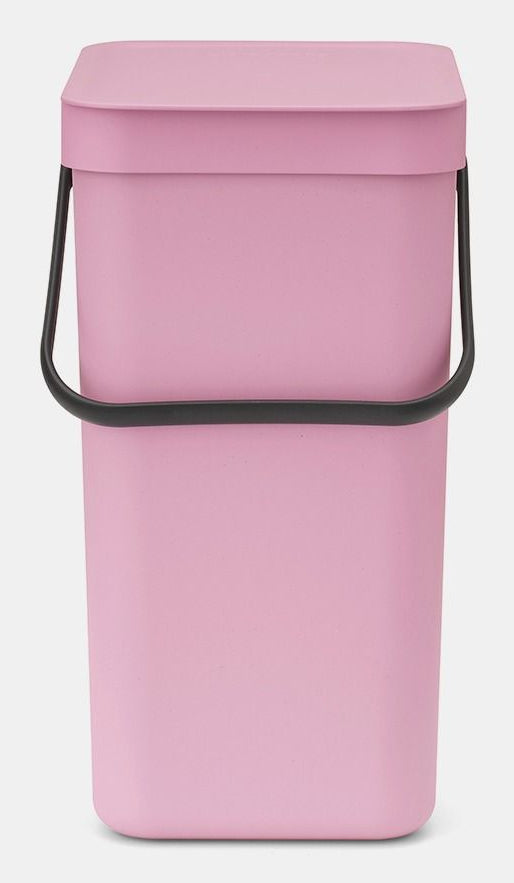 Brabantia Recyclingbox Sort & Go – 12 l – Kunststoff, rechteckig – Rosa