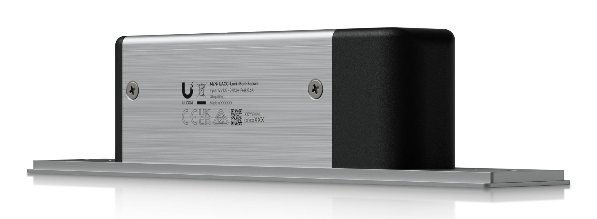 Ubiquiti UACC Lock Bolt Secure Fail-secure Riegel – Unterputz, 12 V, Aluminium, 38×45.7×205 mm, für UA-Hub-Tür