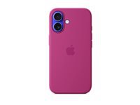 Apple Backcover – für Apple iPhone 16, MagSafe, Mikrofaser+Silikon, Fuchsia