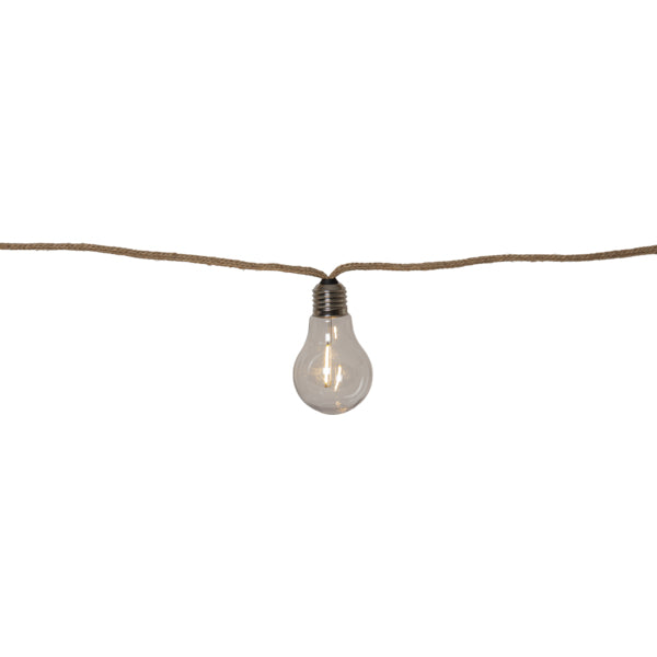 Star Trading Lichterkette Jutta – 4,5 m – 470 lm, 3 W – Warmweiss, 2700 K – IP44 – Netzbetrieb – Beige, PVC