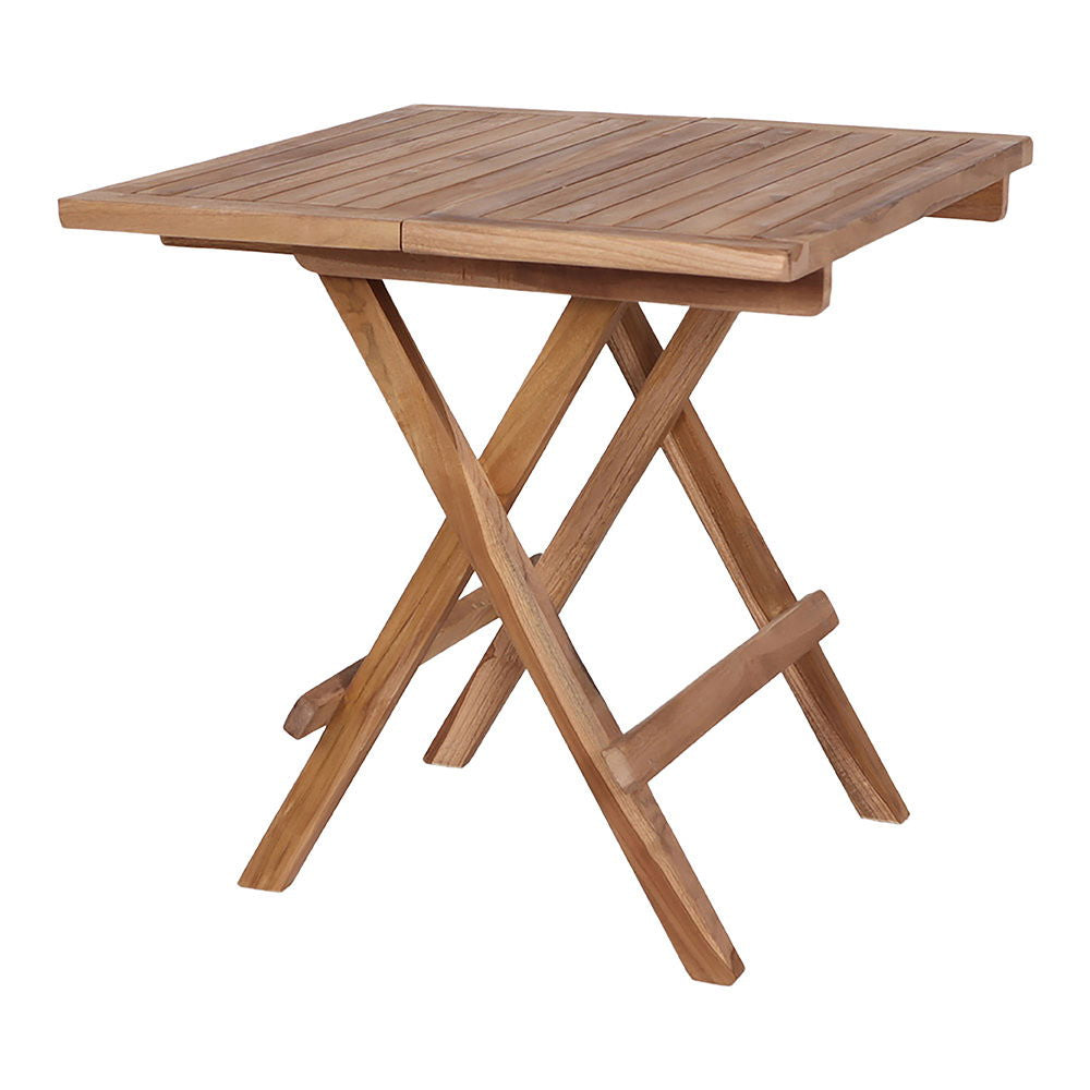 House Nordic Beistelltisch 7501001 – 50 × 50 × 50 cm, quadratisch – Teakholz – natur – faltbar