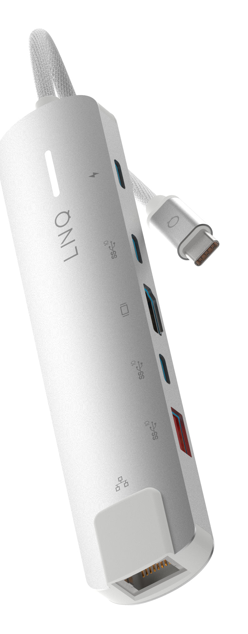 LINQ ProConnect 6in1 Multiport-Adapter – USB-C, 1× HDMI, 1× USB-A, 140 W PD, 2,5GbE