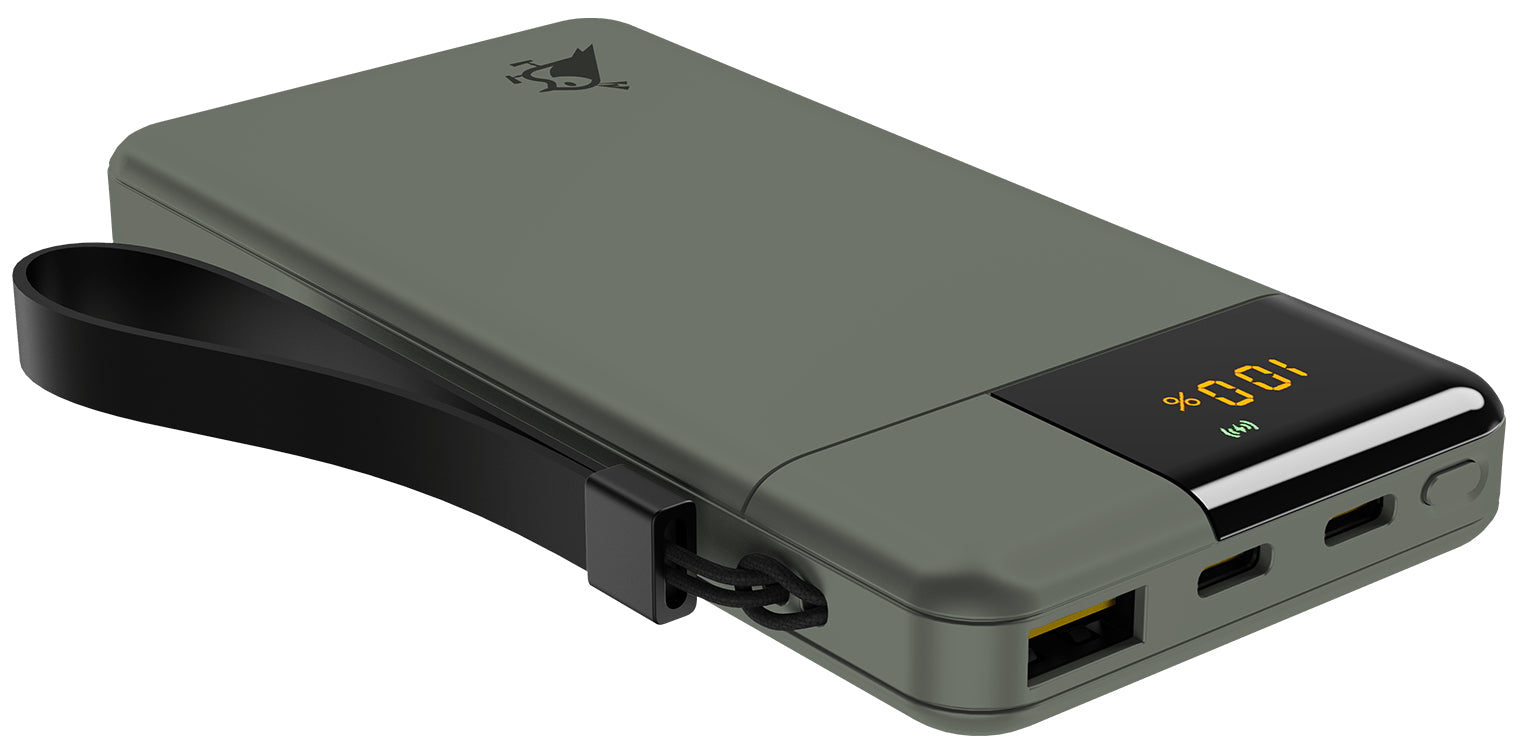 Aqiila Powerbird B10 Powerbank 10'000 mAh – 20 W PD, 2× USB-C, 1× USB-A, grün