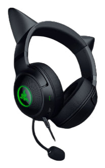 Razer Kraken Kitty V2 – Gaming-Over-Ear-Headset – USB-A, Virtueller 7.1-Surround, Abnehmbares Mikrofon – Schwarz