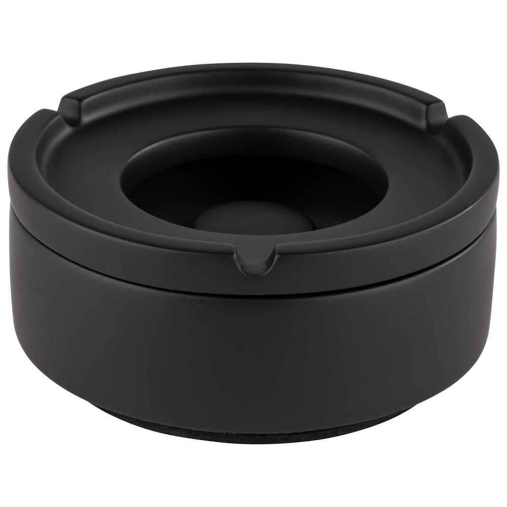 APS-Germany APS Aschenbecher – Ø 10,5 × 5 cm – Beton & Zement, Schwarz