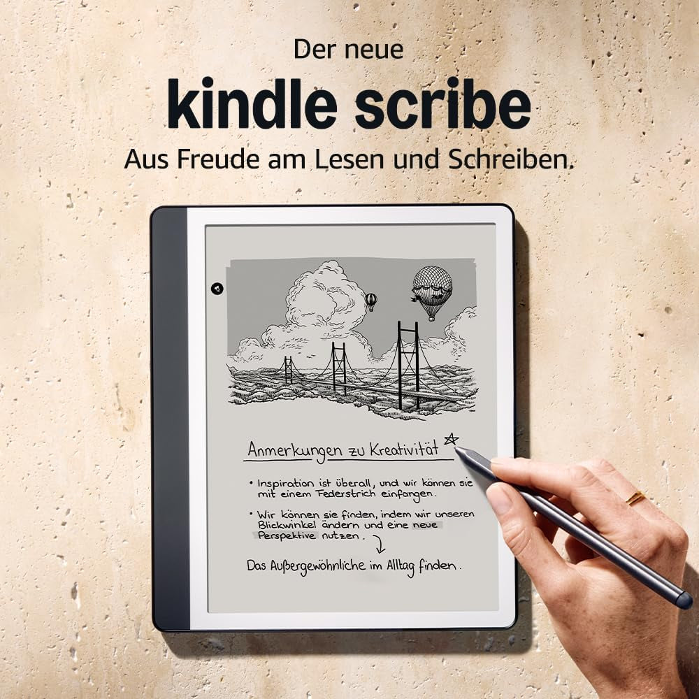 Amazon Kindle Scribe Anthrazit – 10,2" E Ink, 16 GB, mit Stylus