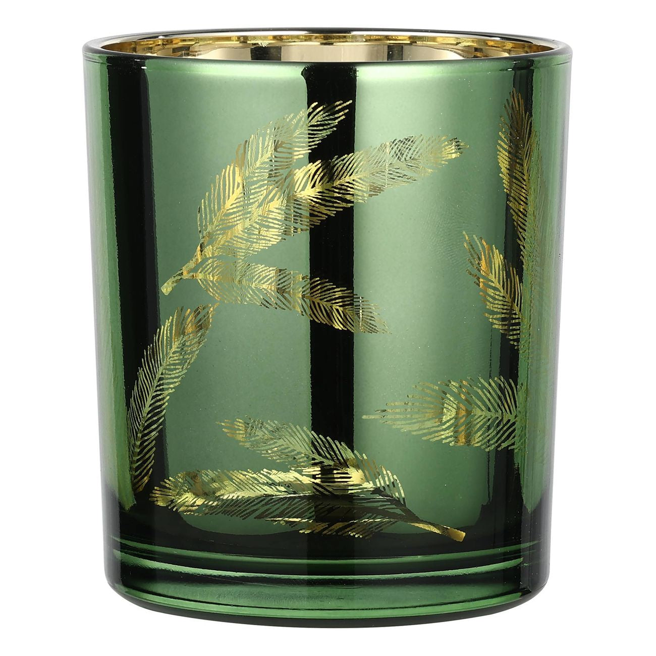 EGLO LUKUT Windlicht – Glas, grün – Ø 8,8 × 10 cm