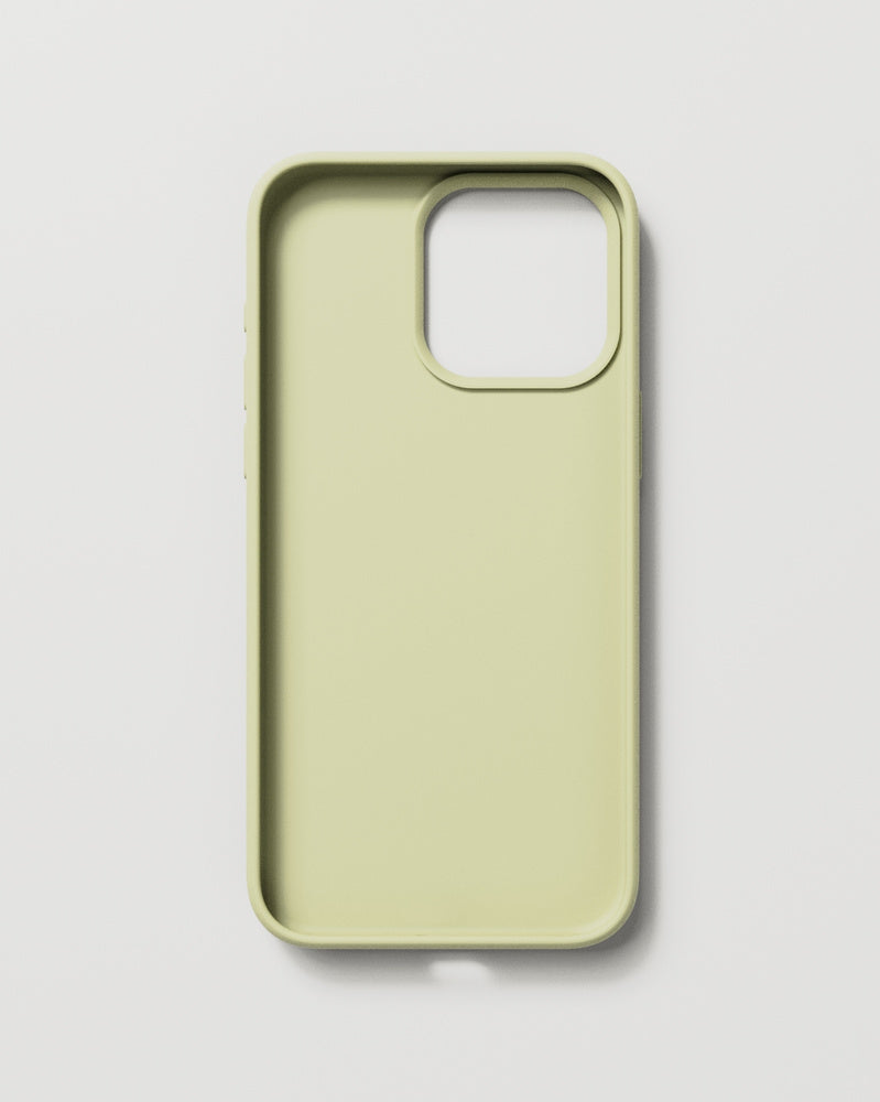 Nudient – Backcover – für Apple iPhone 15 Pro Max – gelb – Silikon, kratzresistent