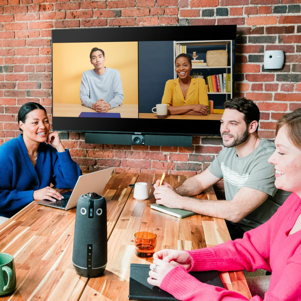 Owl Labs Meeting Owl 4+ & Owl Bar – Konferenzraum-System – 4K, 360°, für Windows/Mac/ChromeOS, USB-C, LAN (RJ4)