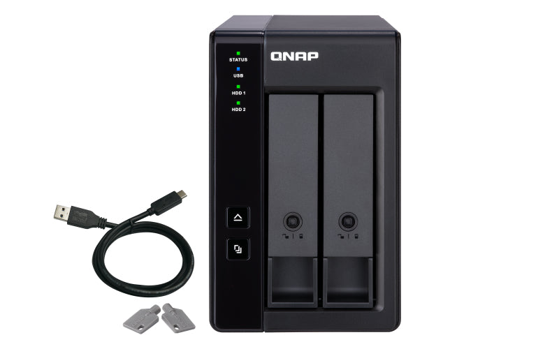 QNAP TR-002 – 2-Bay – für 2,5"/3,5" HDD/SSD, SATA