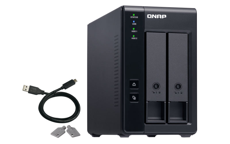 QNAP TR-002 – 2-Bay – für 2,5"/3,5" HDD/SSD, SATA