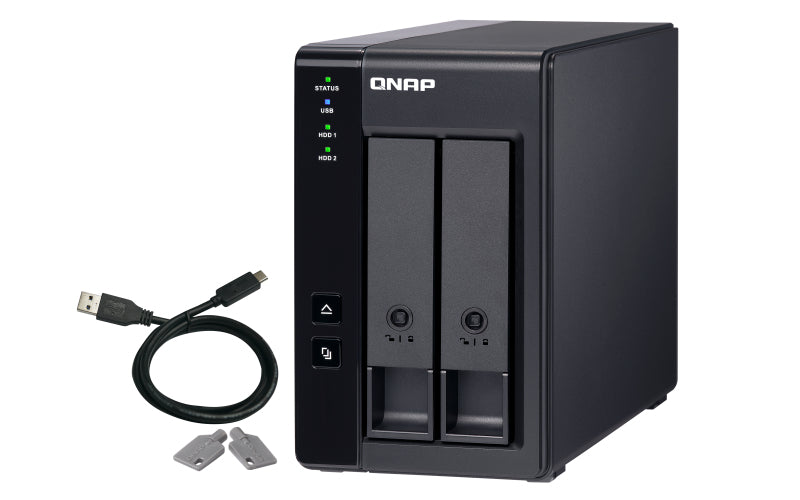 QNAP TR-002 – 2-Bay – für 2,5"/3,5" HDD/SSD, SATA