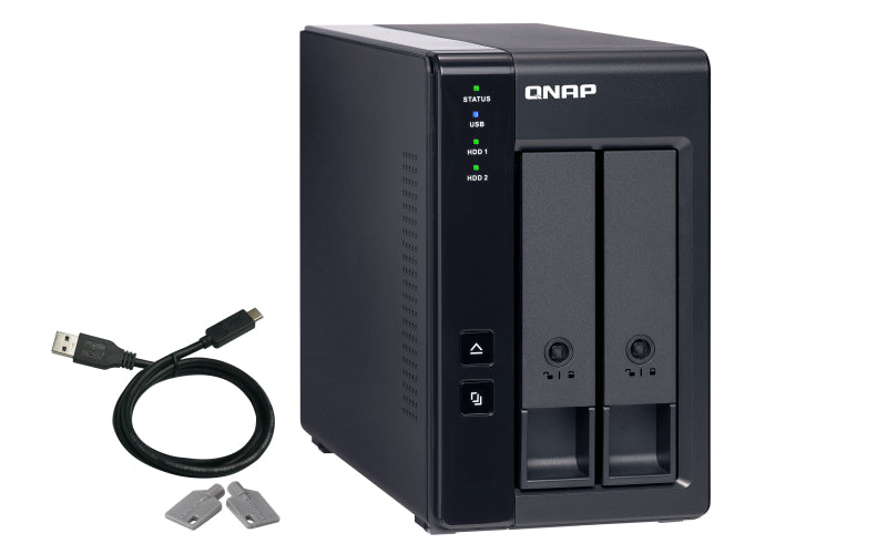 QNAP TR-002 – 2-Bay – für 2,5"/3,5" HDD/SSD, SATA