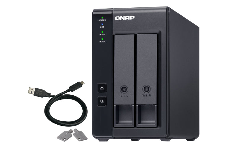 QNAP TR-002 – 2-Bay – für 2,5"/3,5" HDD/SSD, SATA