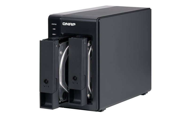QNAP TR-002 – 2-Bay – für 2,5"/3,5" HDD/SSD, SATA