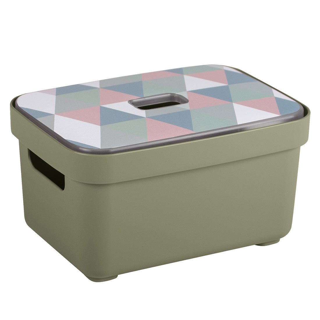 Sigma home Aufbewahrungsbox 2,5 l (ohne Deckel) – Kunststoff – Grün – 177 × 128 × 93 mm