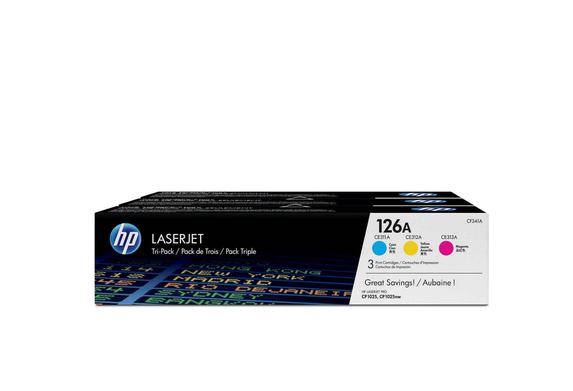 HP Toner-Multipack 126A – C/M/Y, 1000 Seiten