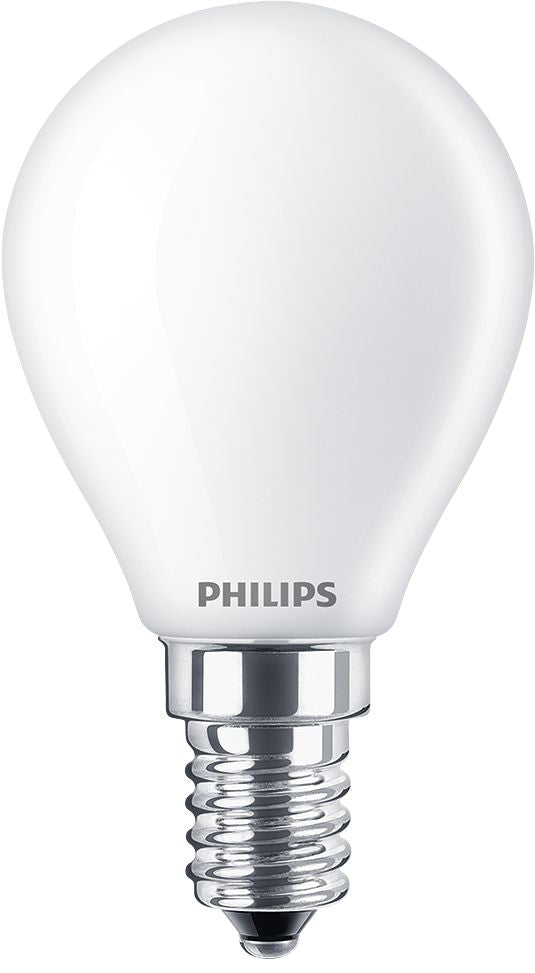 Philips LED-Leuchtmittel E14 Kerze – Warmweiss 2700 K, 250 lm, 2,2 W – IP44 – 1 Stk. – Weiss – CorePro lustre
