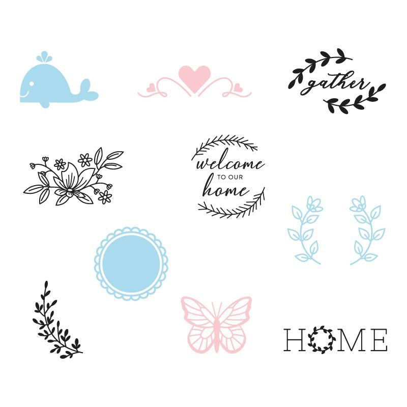 Silhouette Starter Kit Vinyl – 4 Vinylfolien – 610 × 305 mm – für Silhouette Schneideplotter