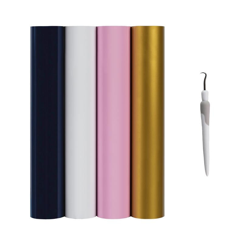 Silhouette Aufbügelfolien-Set – 5 Aufbügelfolien – 305 × 229 mm – für Silhouette Schneideplotter