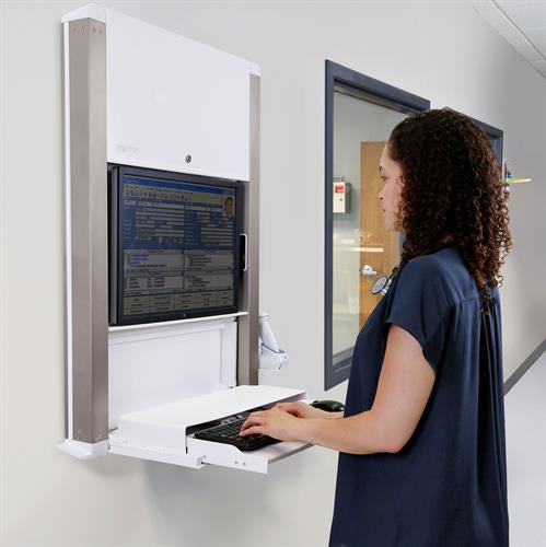 Ergotron CAREFIT MIS-D – Zubehör: Sit-Stand-Gehäuse – für 27", weiss