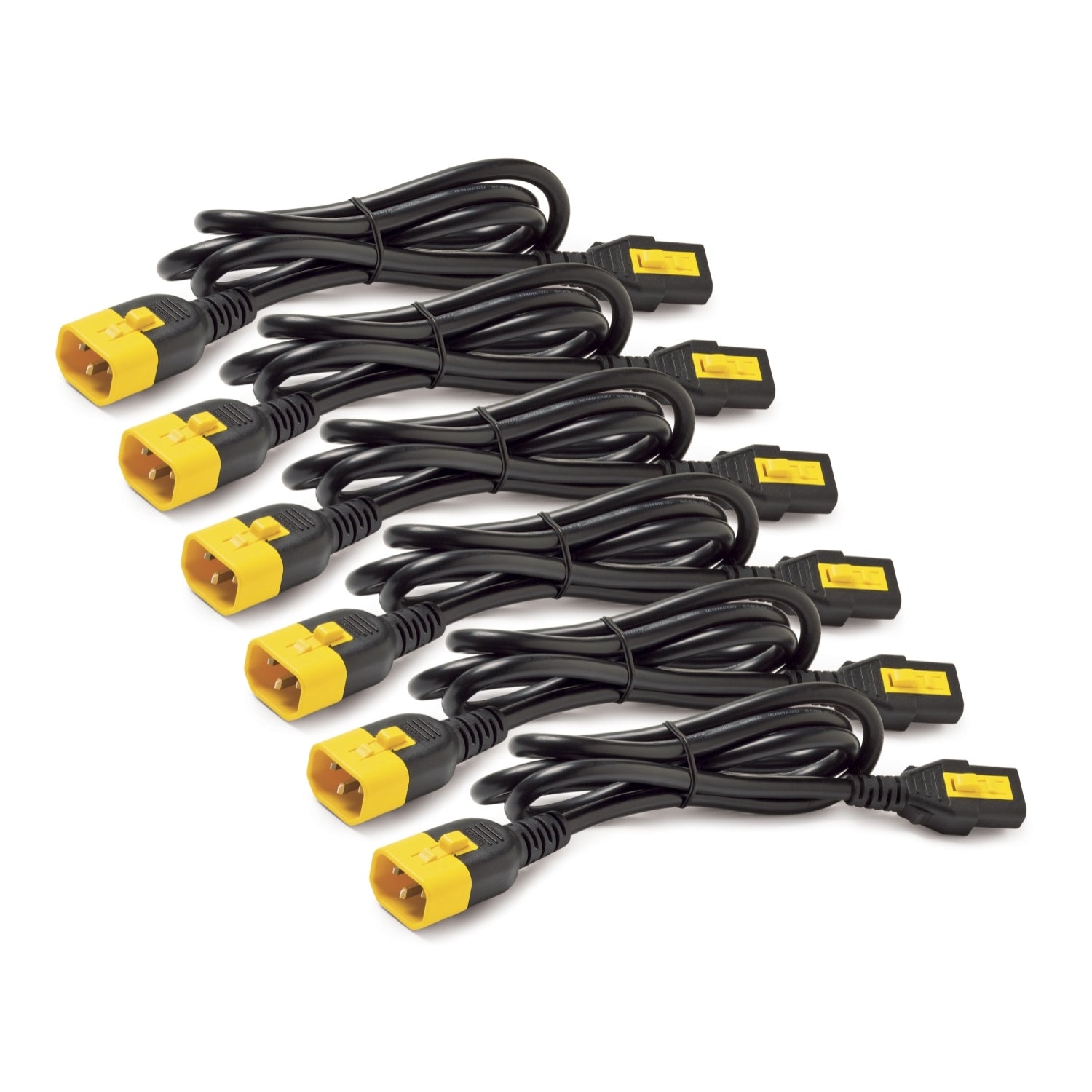 APC Netzkabel, IEC C13 auf IEC C14, verriegelbar, 1,8 m, Blau, 6 Stück