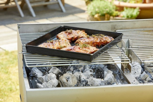 Durandal Grillschale – 3 L, 28 × 35 × 4 cm, Kunststoff, Schwarz, spülmaschinenfest, hitzebeständig