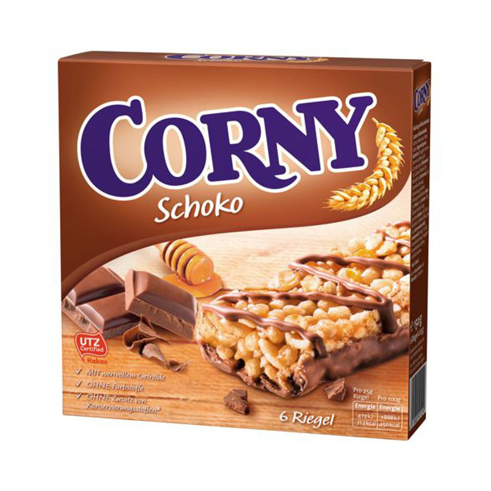 Corny Classic Müesliriegel – Schokolade – 6 × 25 g