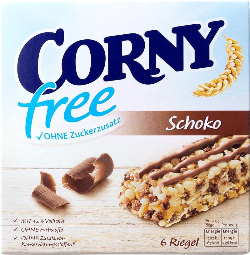 Corny free Müesliriegel – Schokolade – 150 g