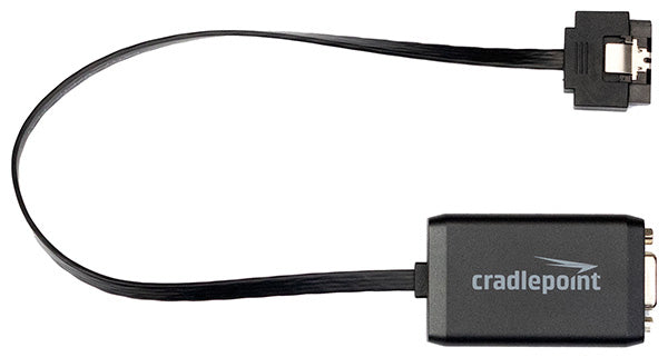 Cradlepoint 170767-000 Adapter SATA zu DB-9 – für Cradlepoint IBR900, IBR600B, IBR600C, Schwarz