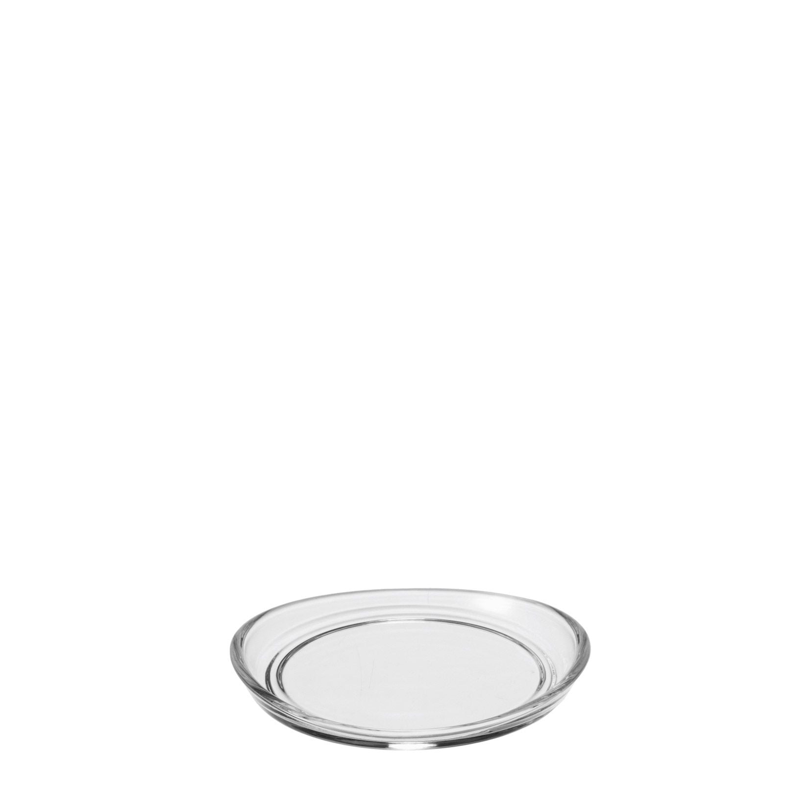 LEONARDO Kerzenteller, Glas, Transparent, Ø 10 cm, Spülmaschinenfest, 6er-Set