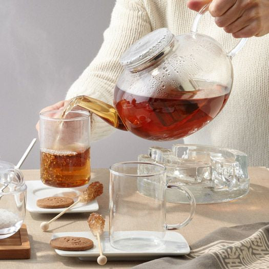 LEONARDO Moon – Teekanne, 1,2 l, Borosilikatglas, Edelstahl-Teesieb
