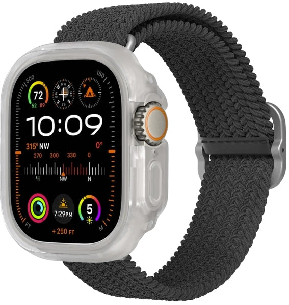 RhinoShield Schutzhülle – für Apple Watch Ultra 2 (49 mm), Transparent, Thermoplastisches Elastomer (TPE)