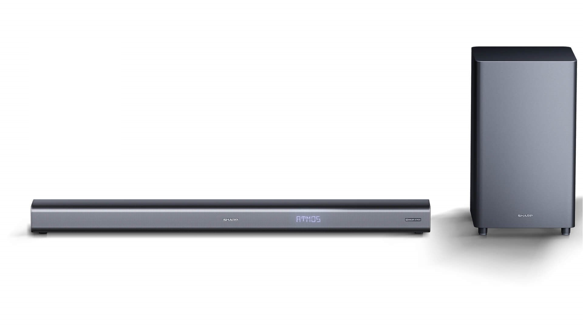 Sharp HT-SBW460 – Soundbar mit kabellosem Subwoofer – 3.1, 440 W, Bluetooth 4.2, Schwarz
