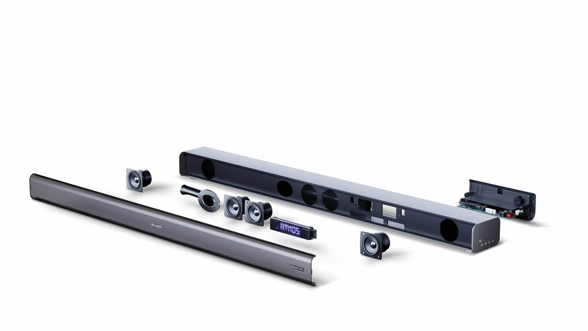 Sharp HT-SBW460 – Soundbar mit kabellosem Subwoofer – 3.1, 440 W, Bluetooth 4.2, Schwarz