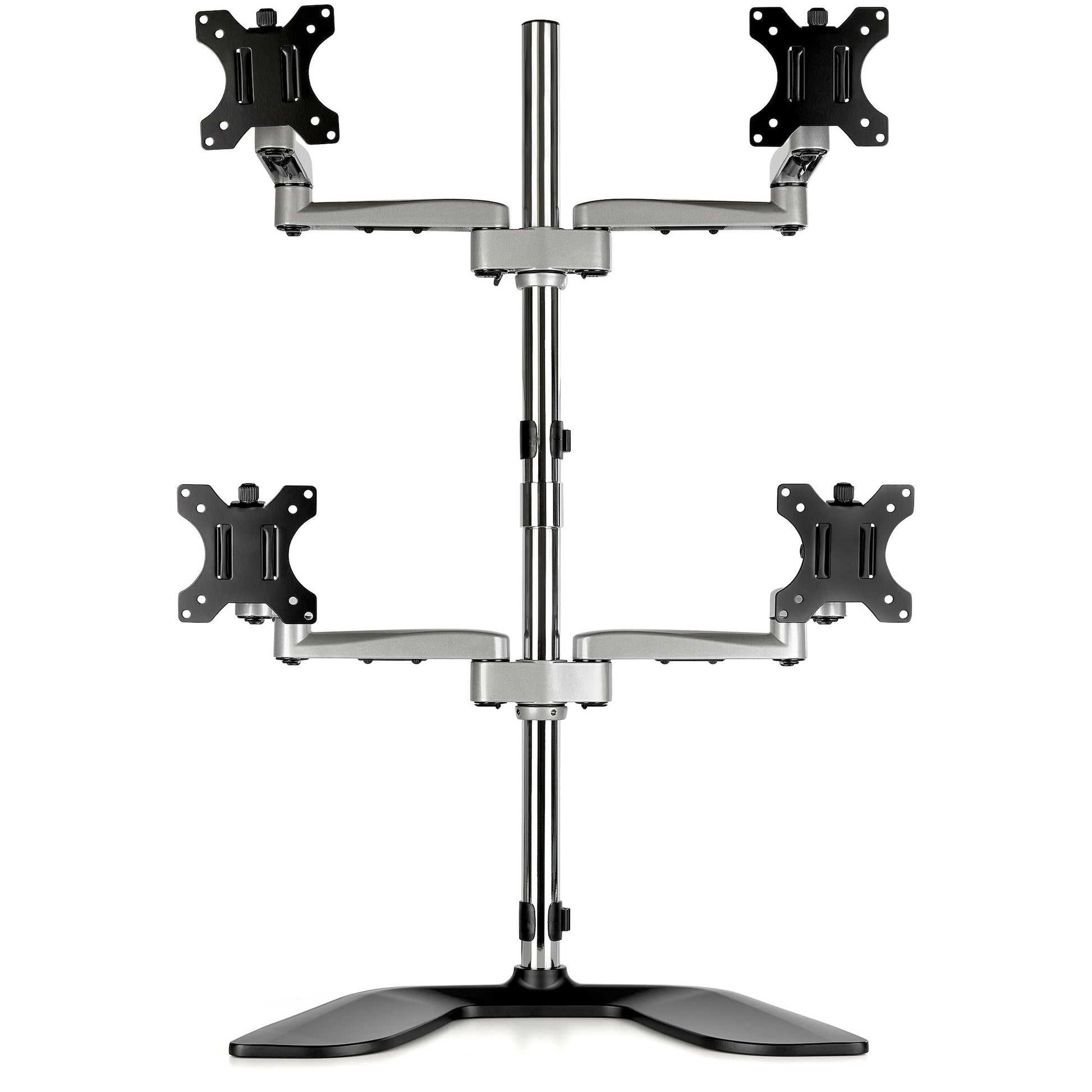StarTech.com Monitor-Tischständer – 4 Monitore – bis 32" – VESA 75×75/100×100 mm – Schwarz