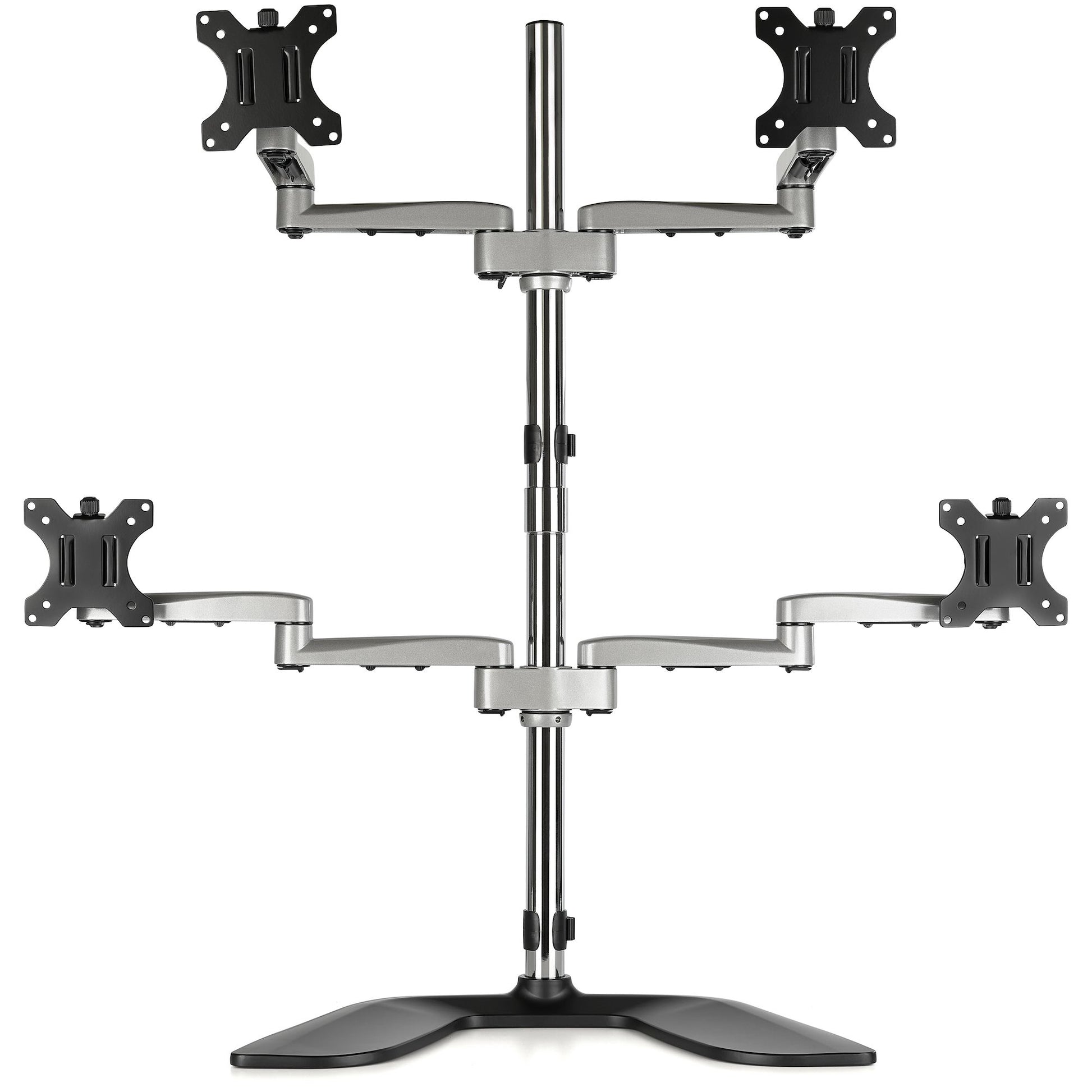 StarTech.com Monitor-Tischständer – 4 Monitore – bis 32" – VESA 75×75/100×100 mm – Schwarz