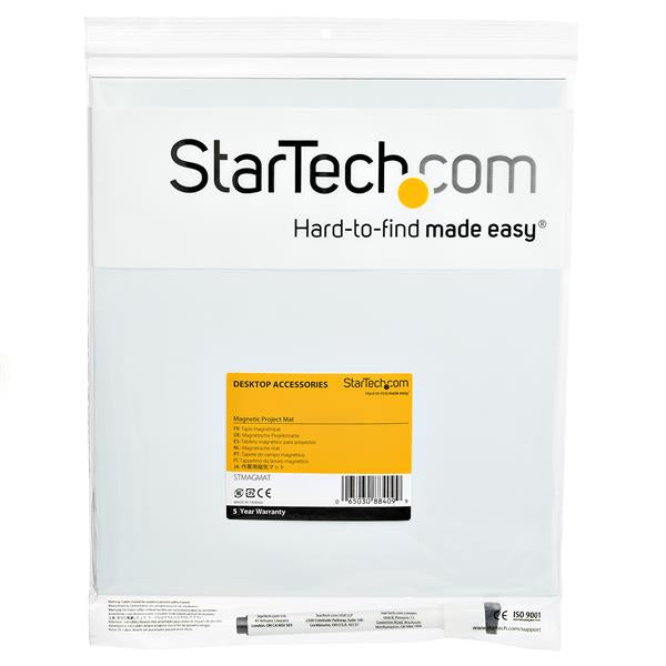 StarTech.com Magnetische Arbeitsmatte – magnetisch, schwarz/weiss, B 270 × H 2,2 × T 240 mm