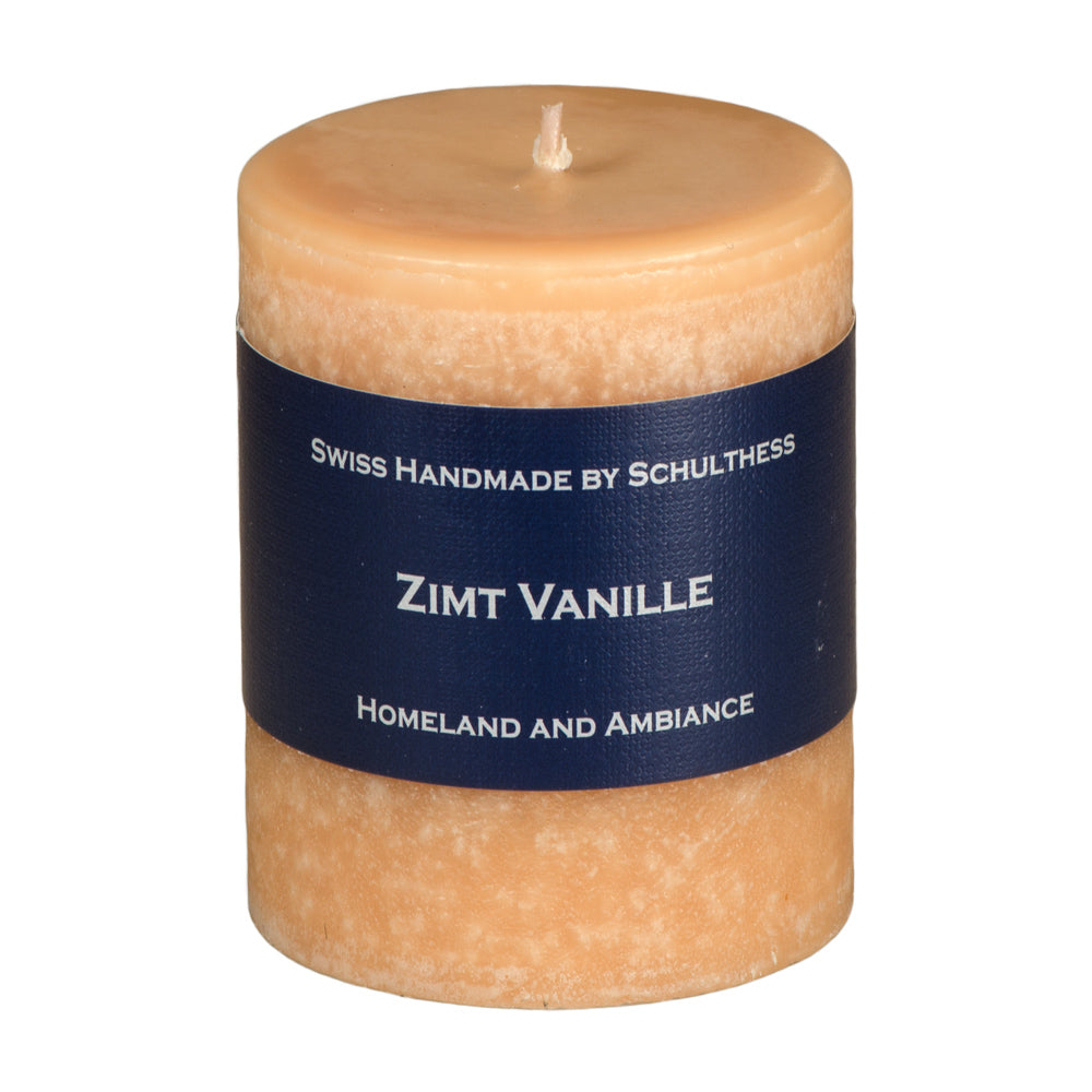 Schulthess Kerzenhandwerk Duftkerze – Zimt & Vanille – Ø 7 × 8 cm