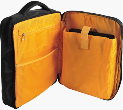 Exacompta Notebook-Tasche bis 15,6" – mit Tablet-Fach, harte Frontplatte – Schwarz