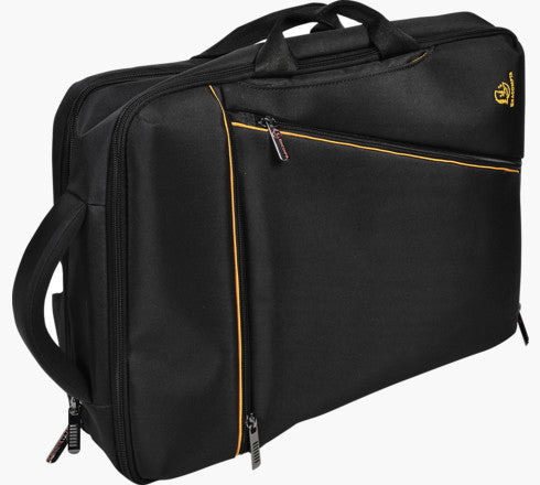 Exacompta Notebook-Tasche bis 15,6" – mit Tablet-Fach, harte Frontplatte – Schwarz