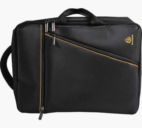 Exacompta Notebook-Tasche bis 15,6" – mit Tablet-Fach, harte Frontplatte – Schwarz