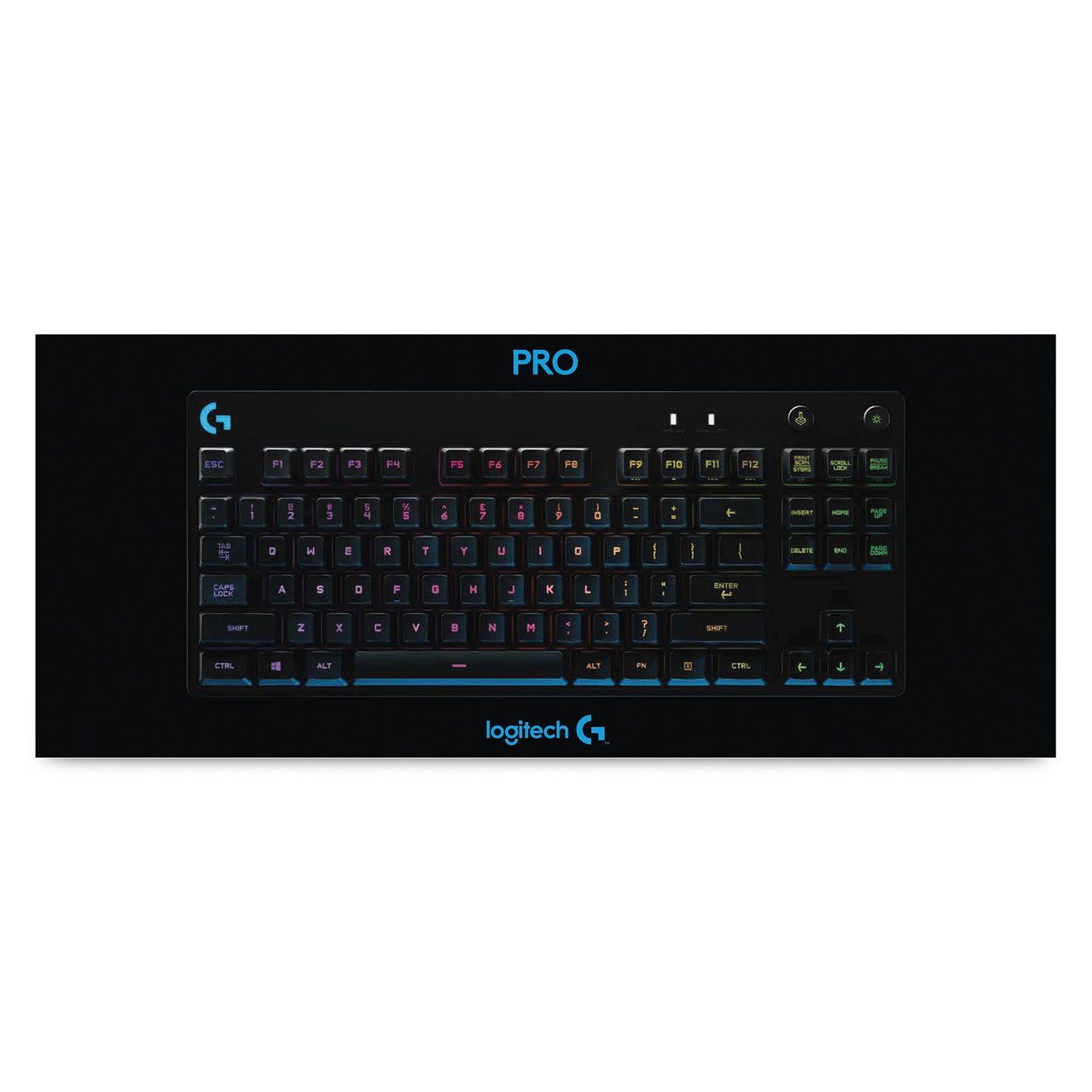 Logitech G Pro Gaming Tastatur TKL - Mechanisch, RGB - Kabelgebunden, USB - AZERTY (FR) - Schwarz