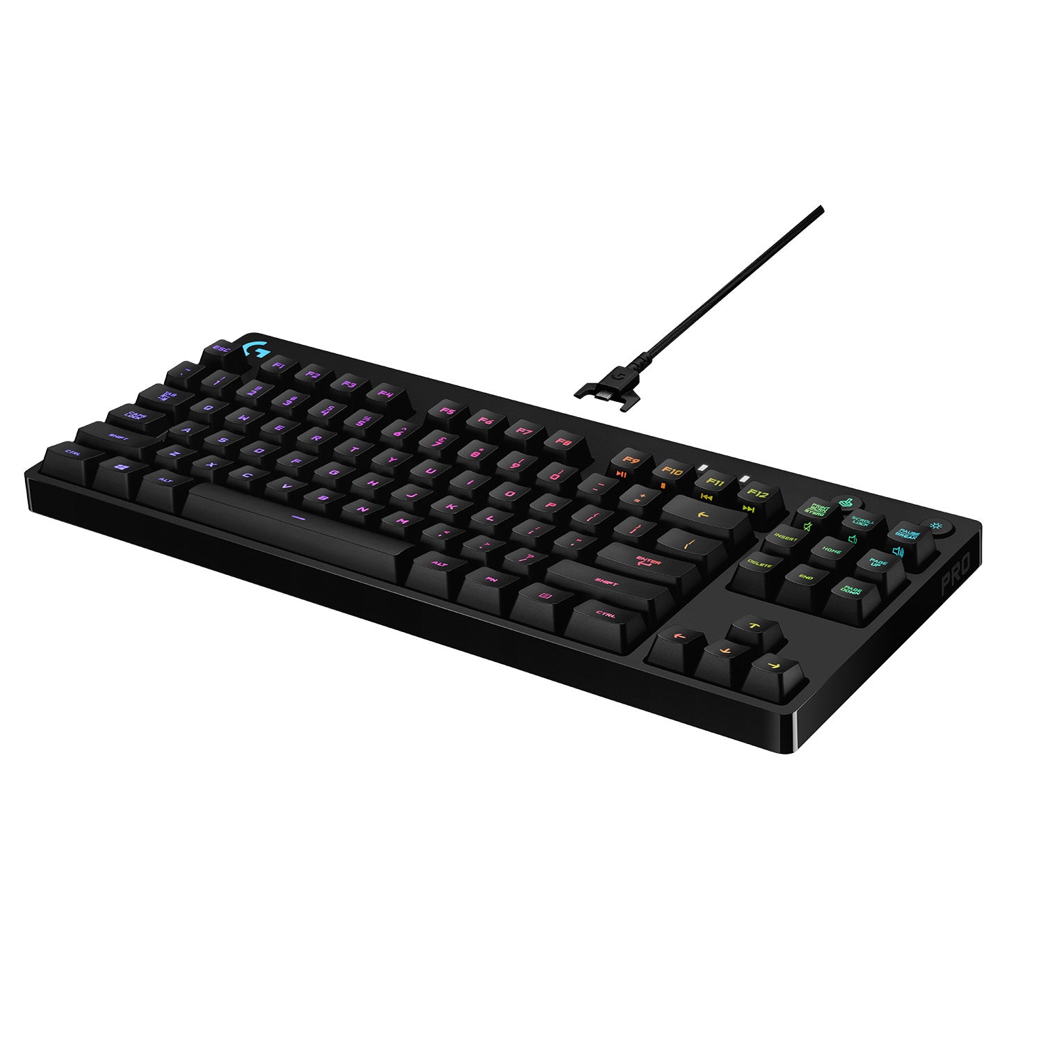 Logitech G Pro Gaming Tastatur TKL - Mechanisch, RGB - Kabelgebunden, USB - AZERTY (FR) - Schwarz